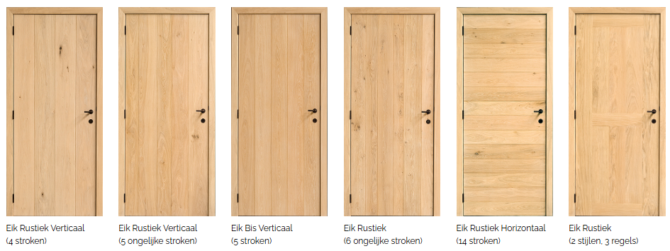 Parketdeur Eik Fineer overzicht